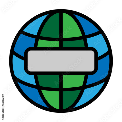 URL Symbol Vector Filled Icon Design