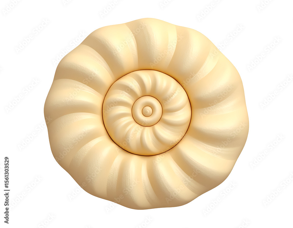 Obraz premium Beige Spiral 3D Render