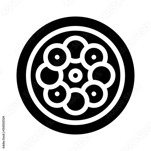 caprese glyph icon