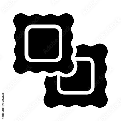 ravioli glyph icon