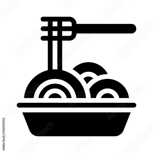 spaghetti glyph icon