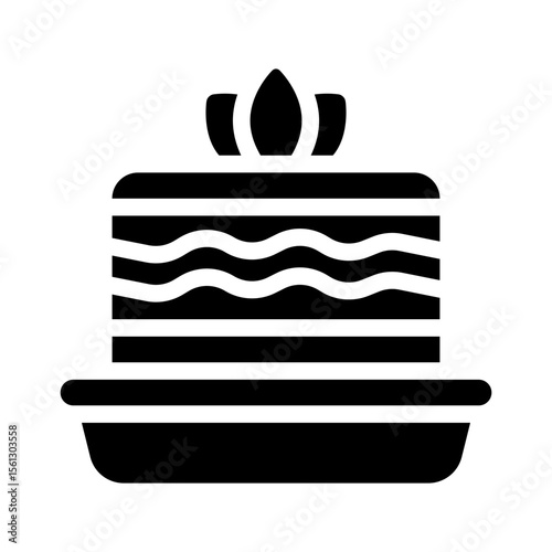 tiramisu glyph icon