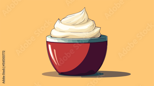 Hand Drawn Body Cream Element Vector Illustration