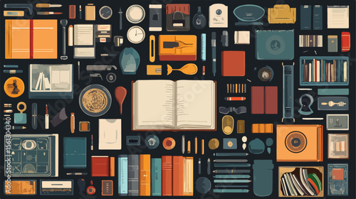 Academic Book Supply Illustration