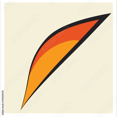 Boomerang Flat Vector Illustration for Creative Projects