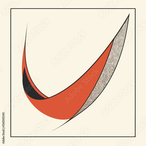 Colorful Boomerang Flat Vector Illustration