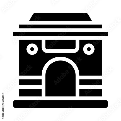 India Gate glyph icon