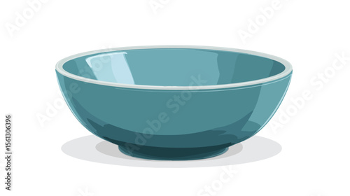 Elegant Ceramic Utensil Bowl in Modern Kitchen Setting on White Background