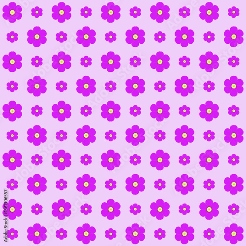 This image features a repeating floral pattern. The pattern consists of evenly spaced