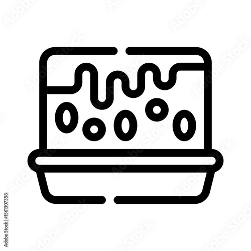 brownie line icon