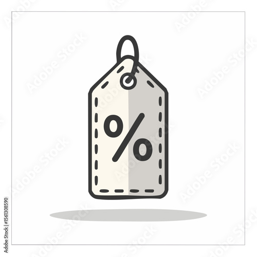 Discount Tag Illustration Sale Percentage Off Label Design
