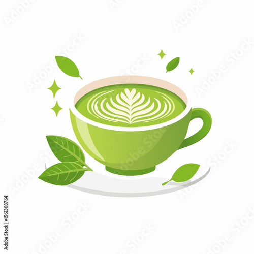 Delicious Matcha Latte A Creamy Green Tea Delight