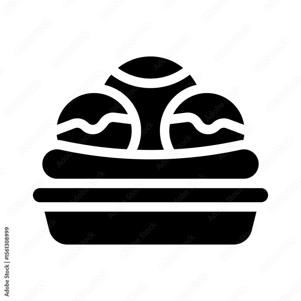 Fototapeta premium banana glyph icon