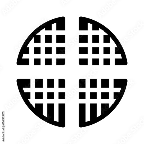 waffle glyph icon