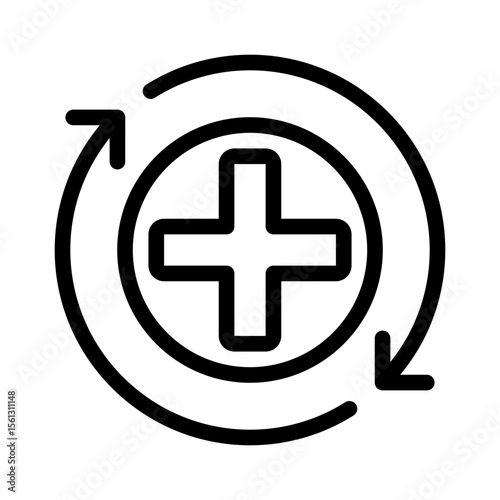 feedback loop line icon