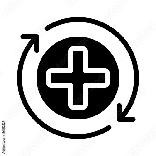 feedback loop glyph icon