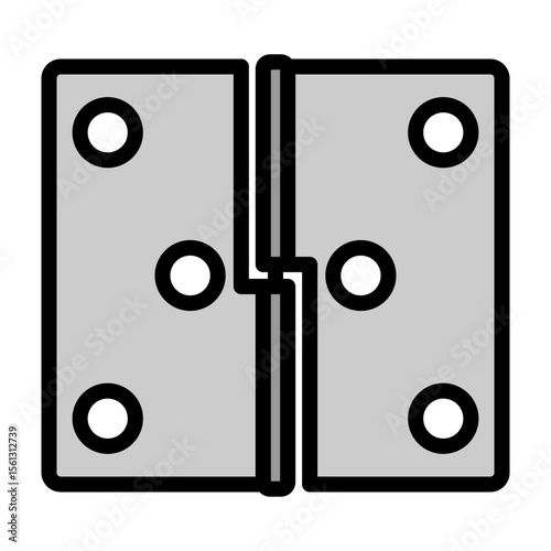 Hinge  Vector Filled Icon Design