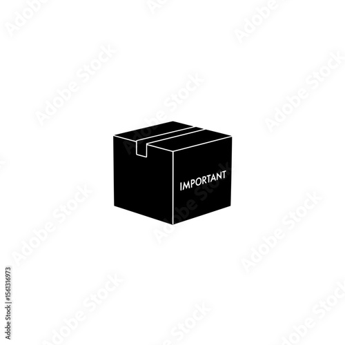 Black box labeled 'IMPORTANT' in minimalist design  