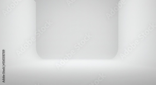 Wallpaper Mural Minimalist White Studio Backdrop with Curved Walls Torontodigital.ca