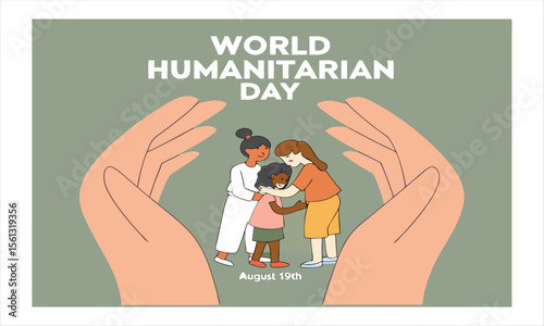 August 19 World Humanitarian Day celebration with decorative elements and text

Keywords:

