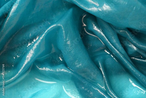 Indigo,  teinture d'une pièce de soie