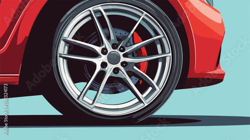 Car Wheel Illustration Presentation