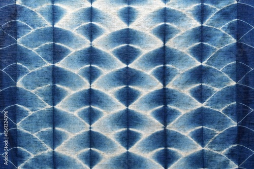 Indigo, tissu shibori