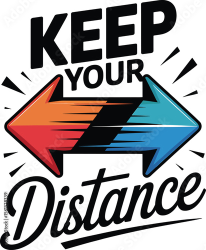 Maintain Your Distance  Essential Social Distancing Graphic