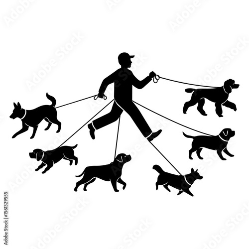 Masters of commends dog trainer t shirt design vector file
