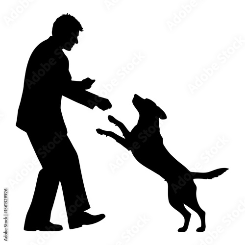 Masters of commends dog trainer t shirt design vector file