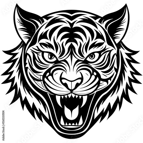 tiger head tattoo