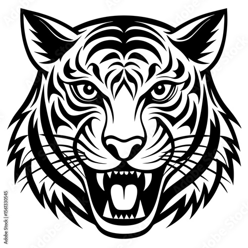 tiger head vector