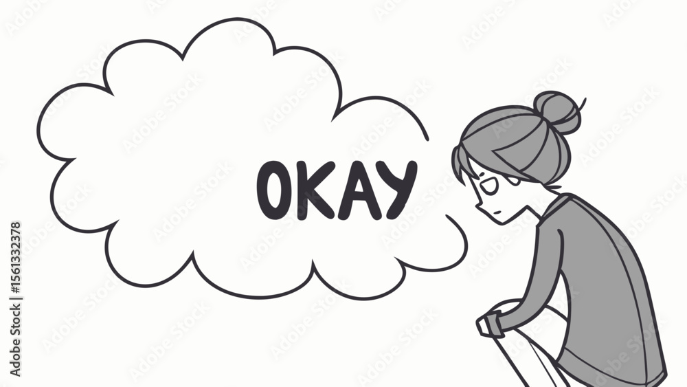 Fototapeta premium Text okay