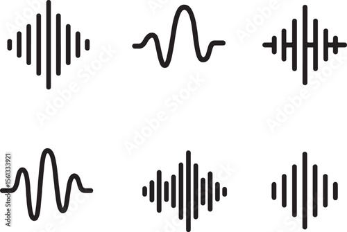 Sound Wave logo Icon Set