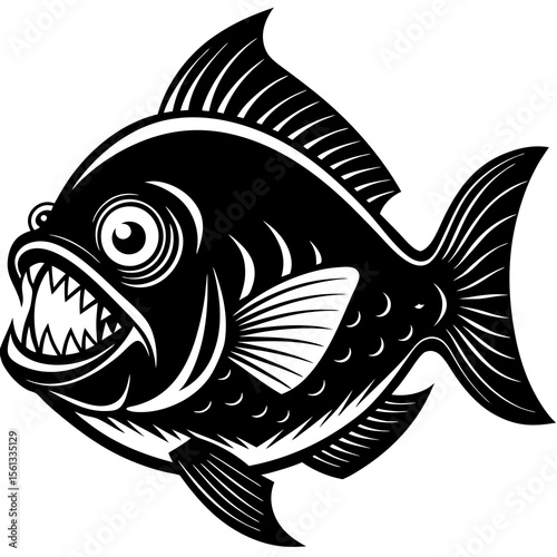 vector illustration of a fish