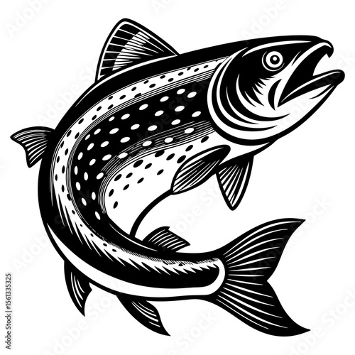 fish on a white background