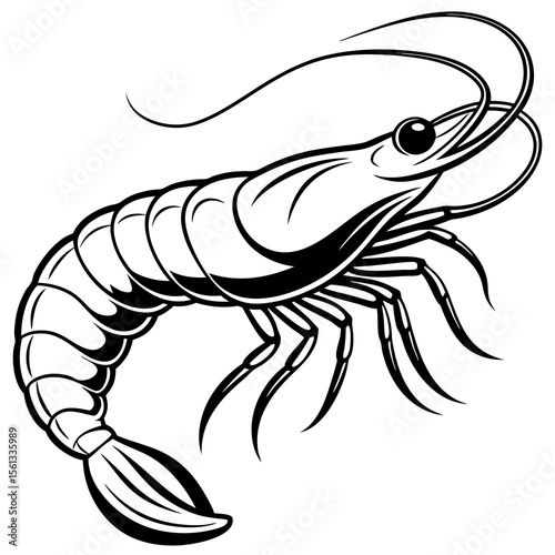 shrimp vector illustration