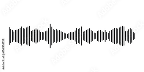 Sound wave collection for music. Audio Waves Logo Vector. audio signal icon. sound waves symbol. music pulse sign. Record interface icons.