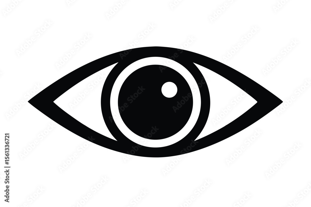 Obraz premium eye scan vector icon