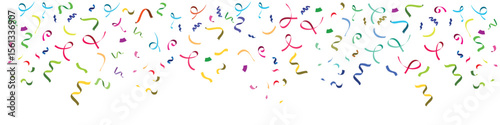 Confetti background vector, perfect for vibrant celebrations, festive events, and joyful designs. Ideal for party invitations, greeting cards, and promotional materials needing a playful, celebratory 