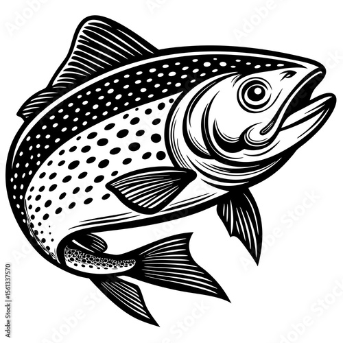 fish on a white background