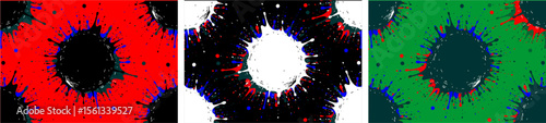 A Set of paint splash background, various coloured spots background, different types of painted coloured splash background ,ink splash background 
