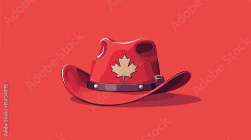 Canadian Ranger Hat Uniform Icon Vector Illustration