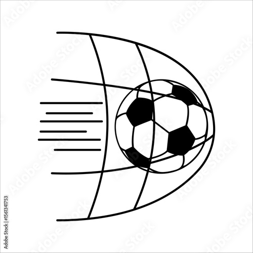 Goal icon with the ball going into the goal net