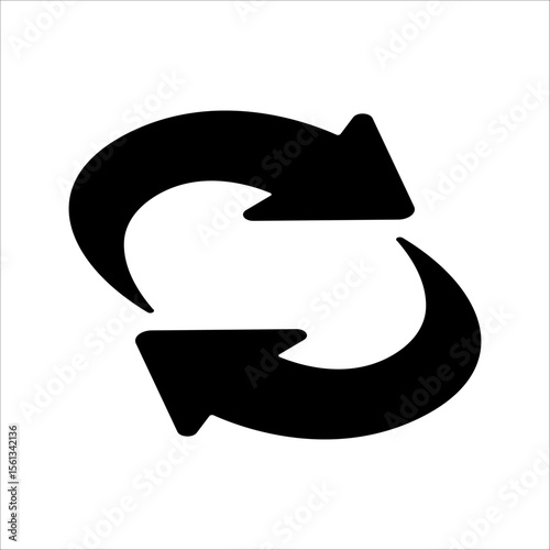 Undo and redo vector icons with simple design. Back and next icons