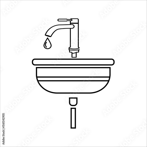 Sink Icon Glyph Icon Design For Personal And Commercial Use