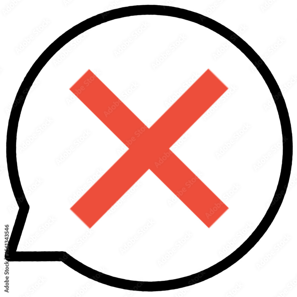 Obraz premium red cross mark