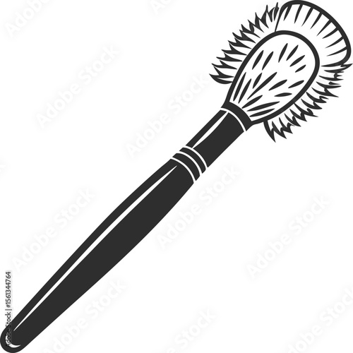 black plastic brush