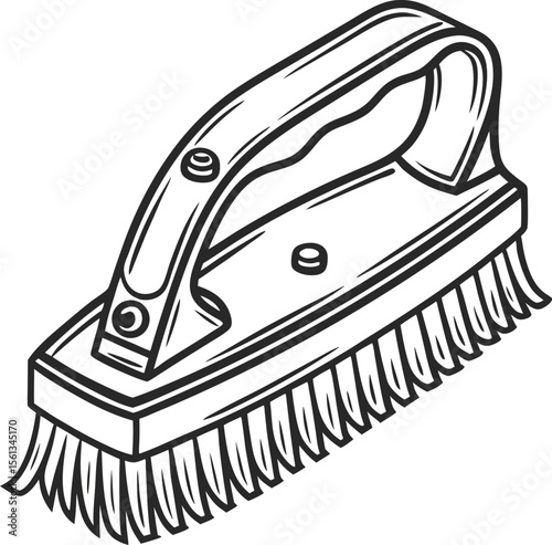 iron on a white background