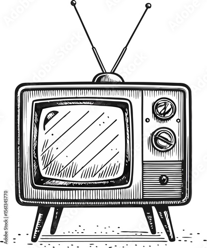 retro tv set